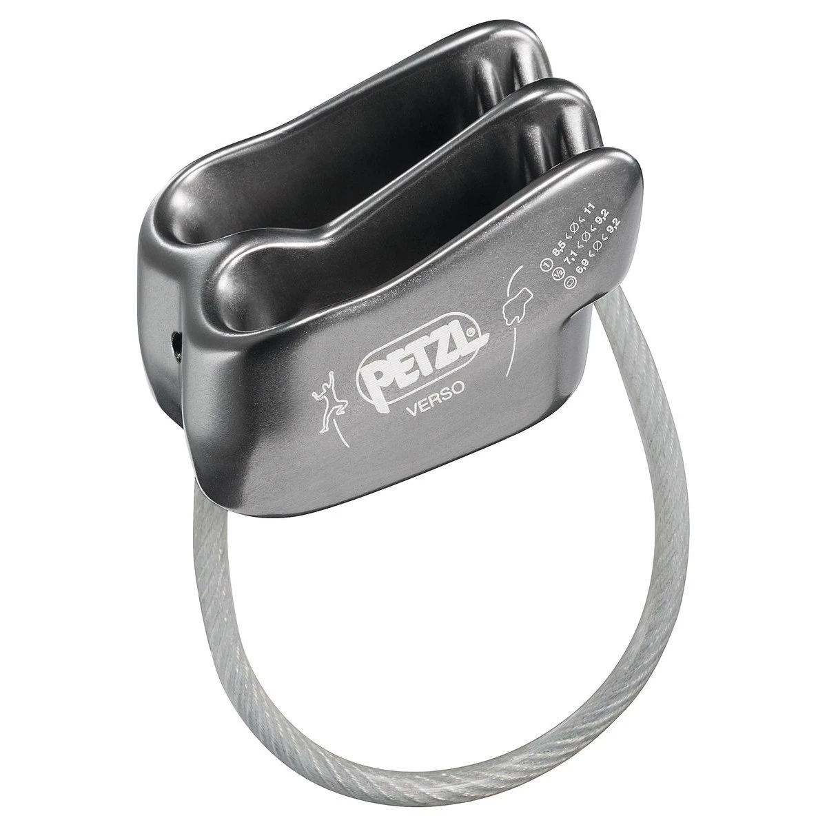 Petzl Verso Belay Device - Grey